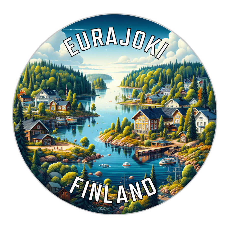 Eurajoki Finland Souvenir Die Cut Flat Magnet Image 1