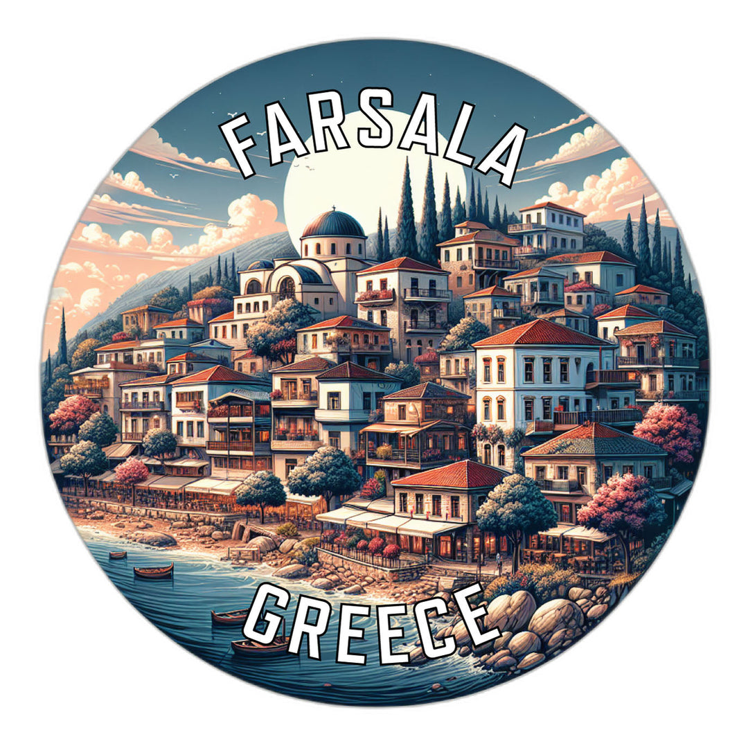 Farsala Greece Souvenir Die Cut Flat Magnet Image 1