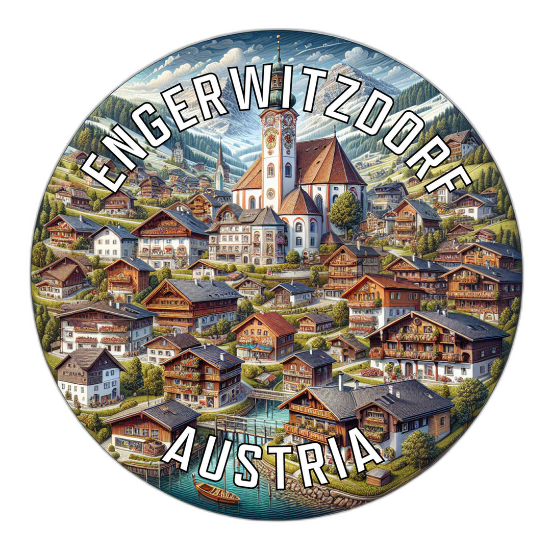 Engerwitzdorf Austria Souvenir Die Cut Flat Magnet Image 1