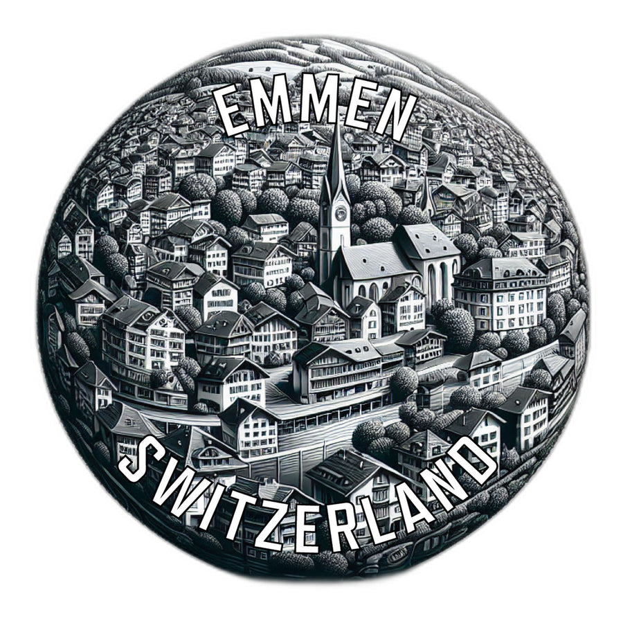 Emmen Switzerland Souvenir Die Cut Flat Magnet Image 1