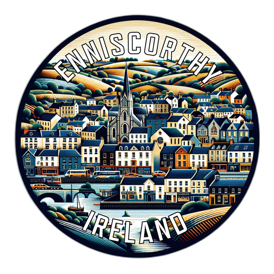 Enniscorthy Ireland Souvenir Die Cut Flat Magnet Image 1