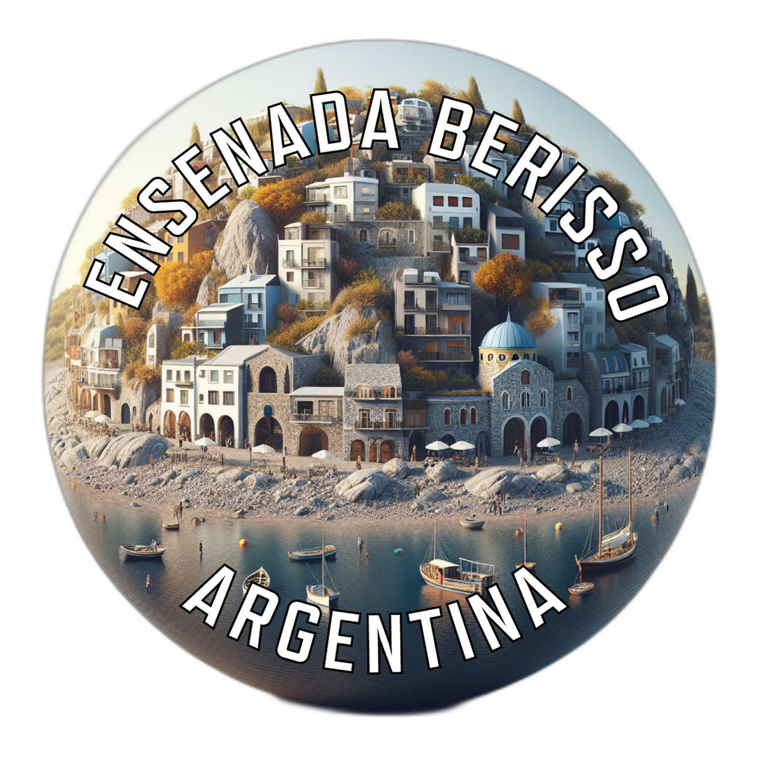 Ensenada Berisso Argentina Souvenir Die Cut Flat Magnet Image 1