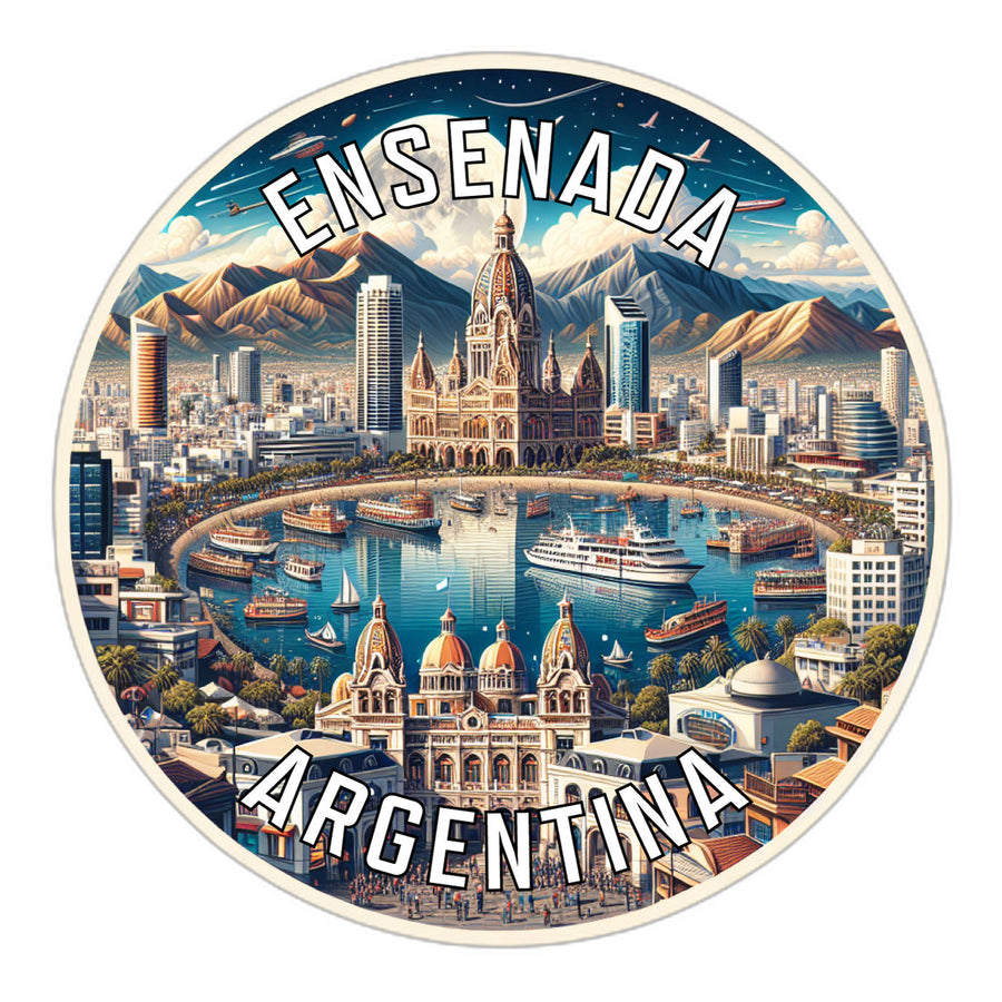 Ensenada Argentina Souvenir Die Cut Flat Magnet Image 1