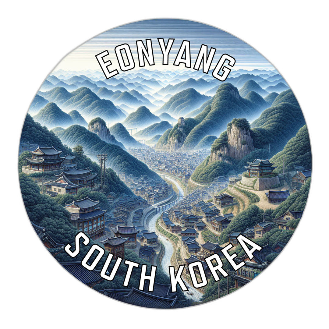 Eonyang Korea South Souvenir Die Cut Flat Magnet Image 1