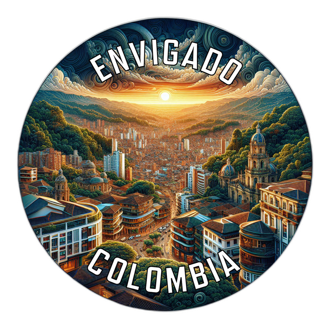 Envigado Colombia Souvenir Die Cut Flat Magnet Image 1