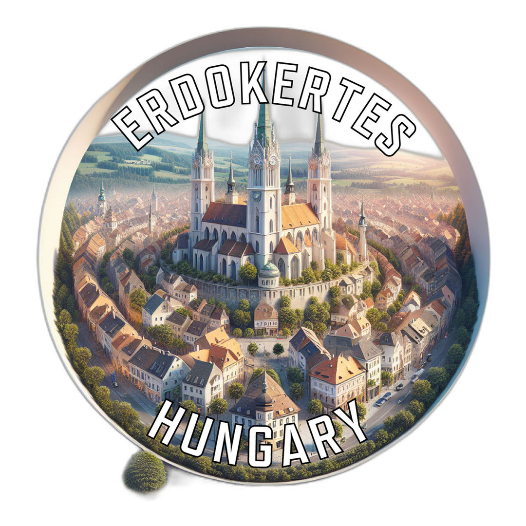 Erdokertes Hungary Souvenir Die Cut Flat Magnet Image 1