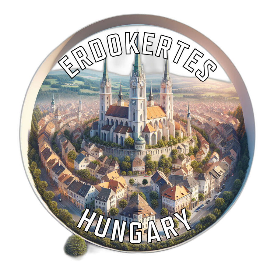 Erdokertes Hungary Souvenir Die Cut Flat Magnet Image 1