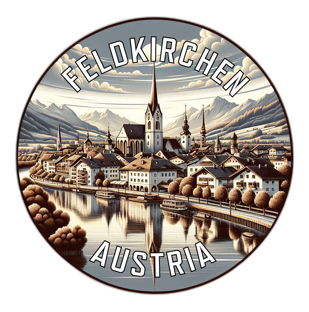 Feldkirchen Austria Souvenir Die Cut Flat Magnet Image 1