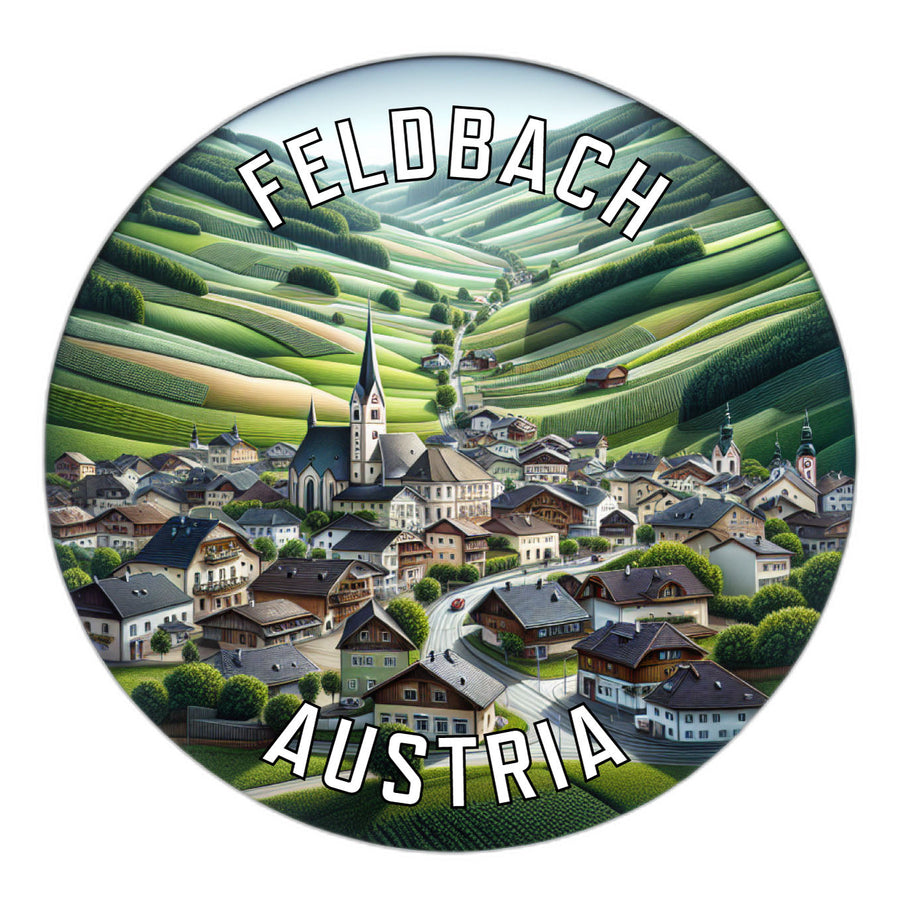 Feldbach Austria Souvenir Die Cut Flat Magnet Image 1