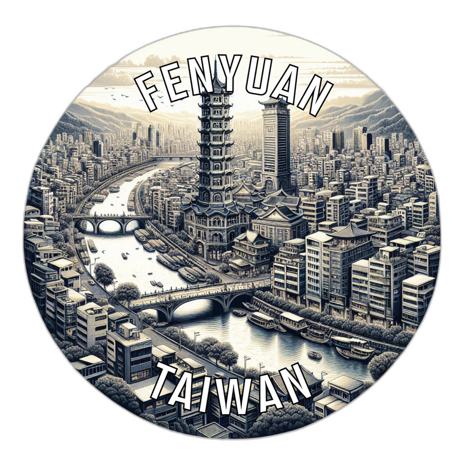 Fenyuan Taiwan Souvenir Die Cut Flat Magnet Image 1