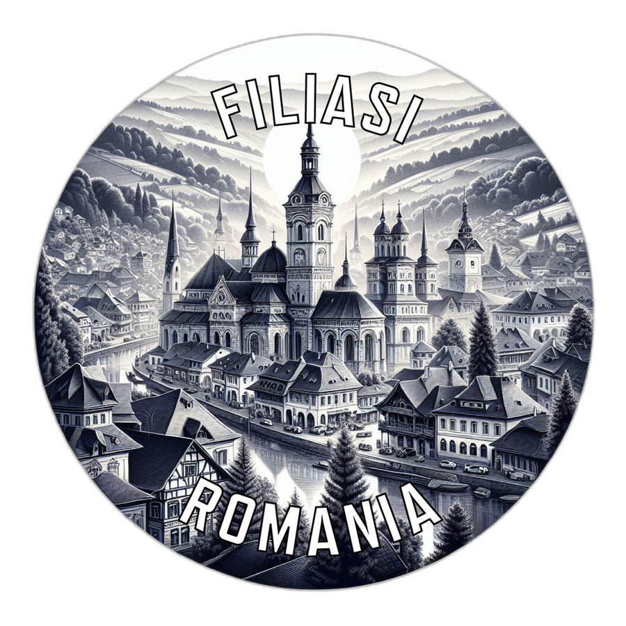 Filiasi Romania Souvenir Die Cut Flat Magnet Image 1