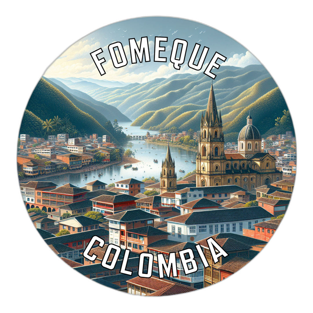 Fomeque Colombia Souvenir Die Cut Flat Magnet Image 1