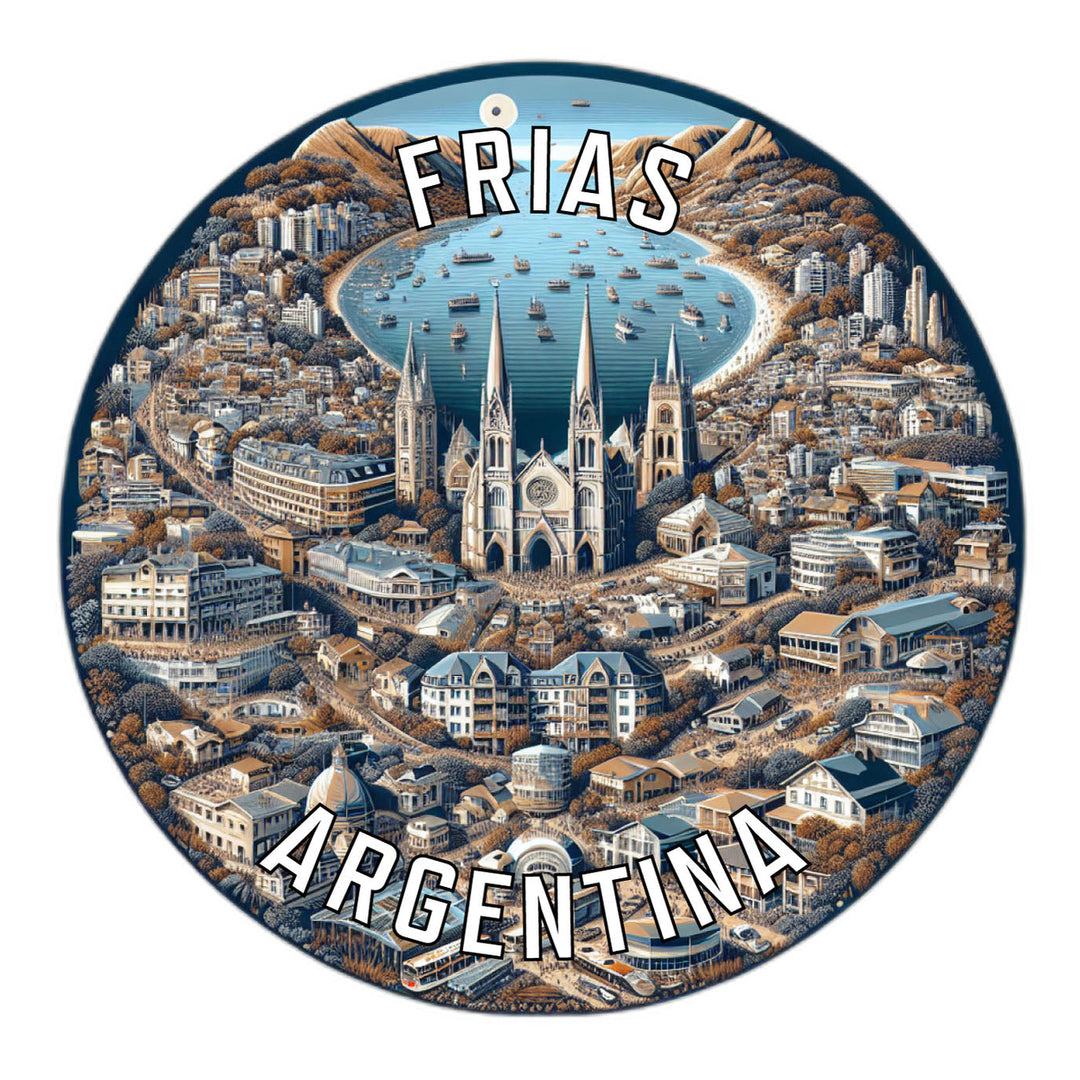 Frias Argentina Souvenir Die Cut Flat Magnet Image 1