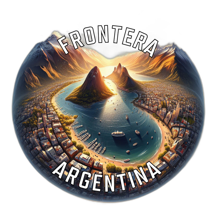 Frontera Argentina Souvenir Die Cut Flat Magnet Image 1