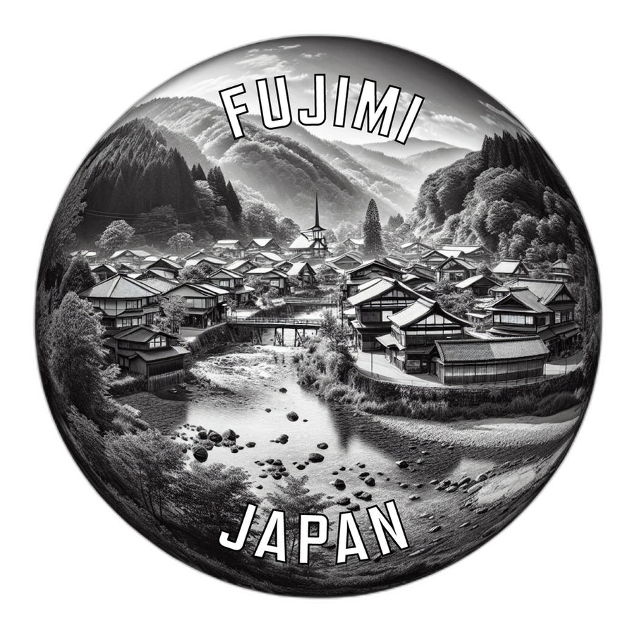 Fujimi Japan Souvenir Die Cut Flat Magnet Image 1