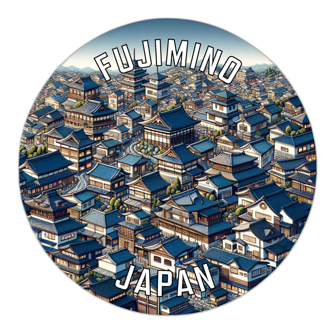 Fujimino Japan Souvenir Die Cut Flat Magnet Image 1