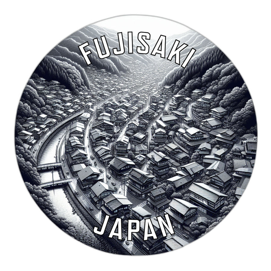 Fujisaki Japan Souvenir Die Cut Flat Magnet Image 1