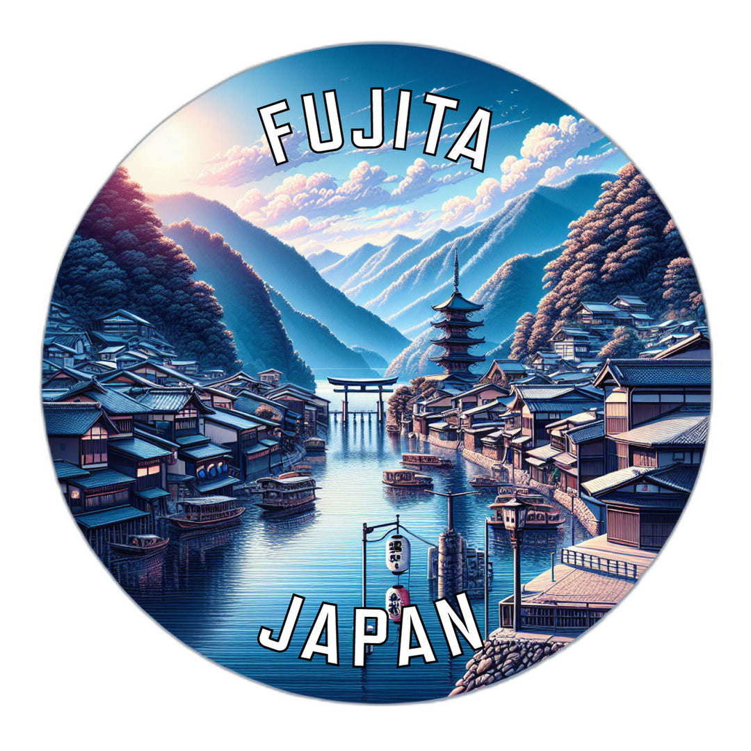 Fujita Japan Souvenir Die Cut Flat Magnet Image 1