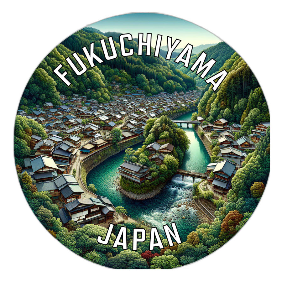 Fukuchiyama Japan Souvenir Die Cut Flat Magnet Image 1