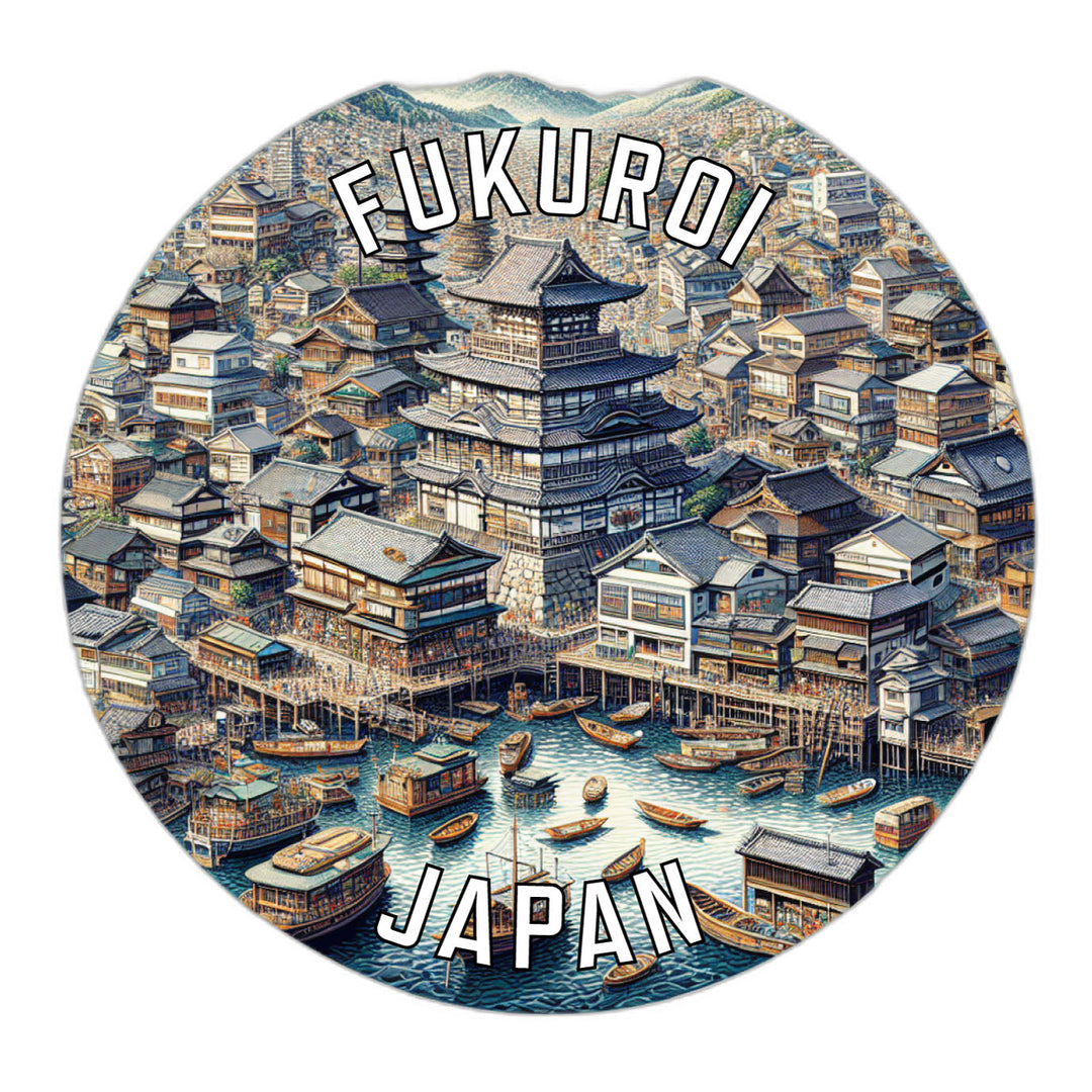 Fukuroi Japan Souvenir Die Cut Flat Magnet Image 1