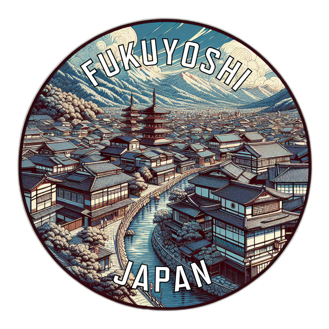 Fukuyoshi Japan Souvenir Die Cut Flat Magnet Image 1