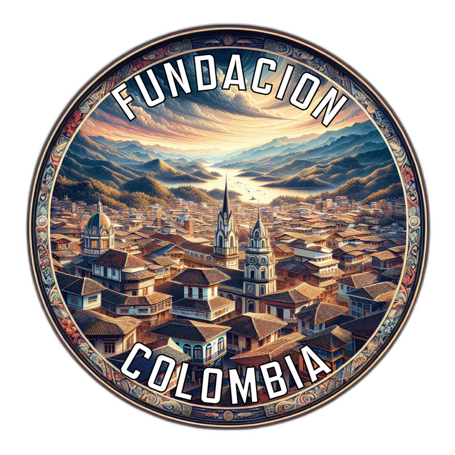 Fundacion Colombia Souvenir Die Cut Flat Magnet Image 1