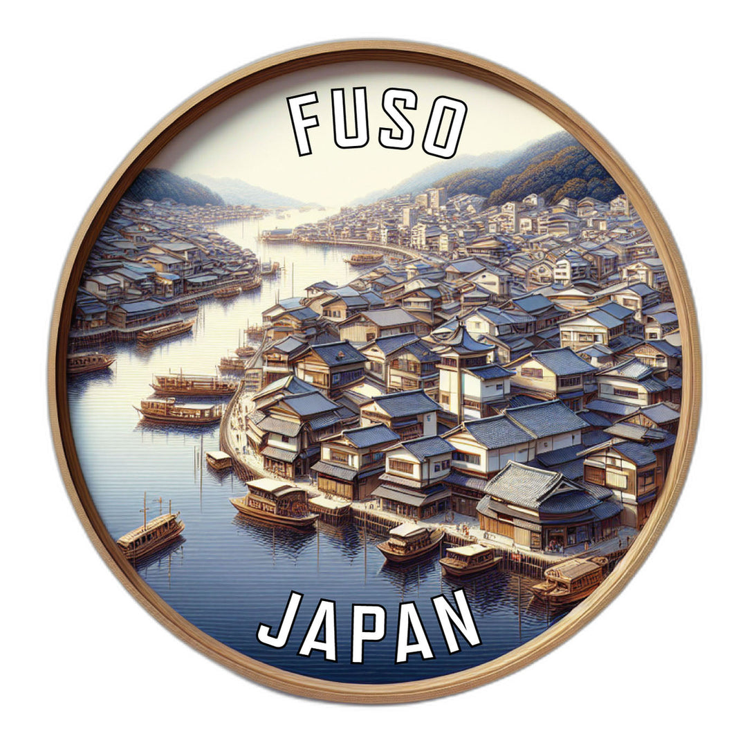 Fuso Japan Souvenir Die Cut Flat Magnet Image 1