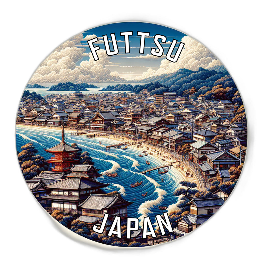 Futtsu Japan Souvenir Die Cut Flat Magnet Image 1