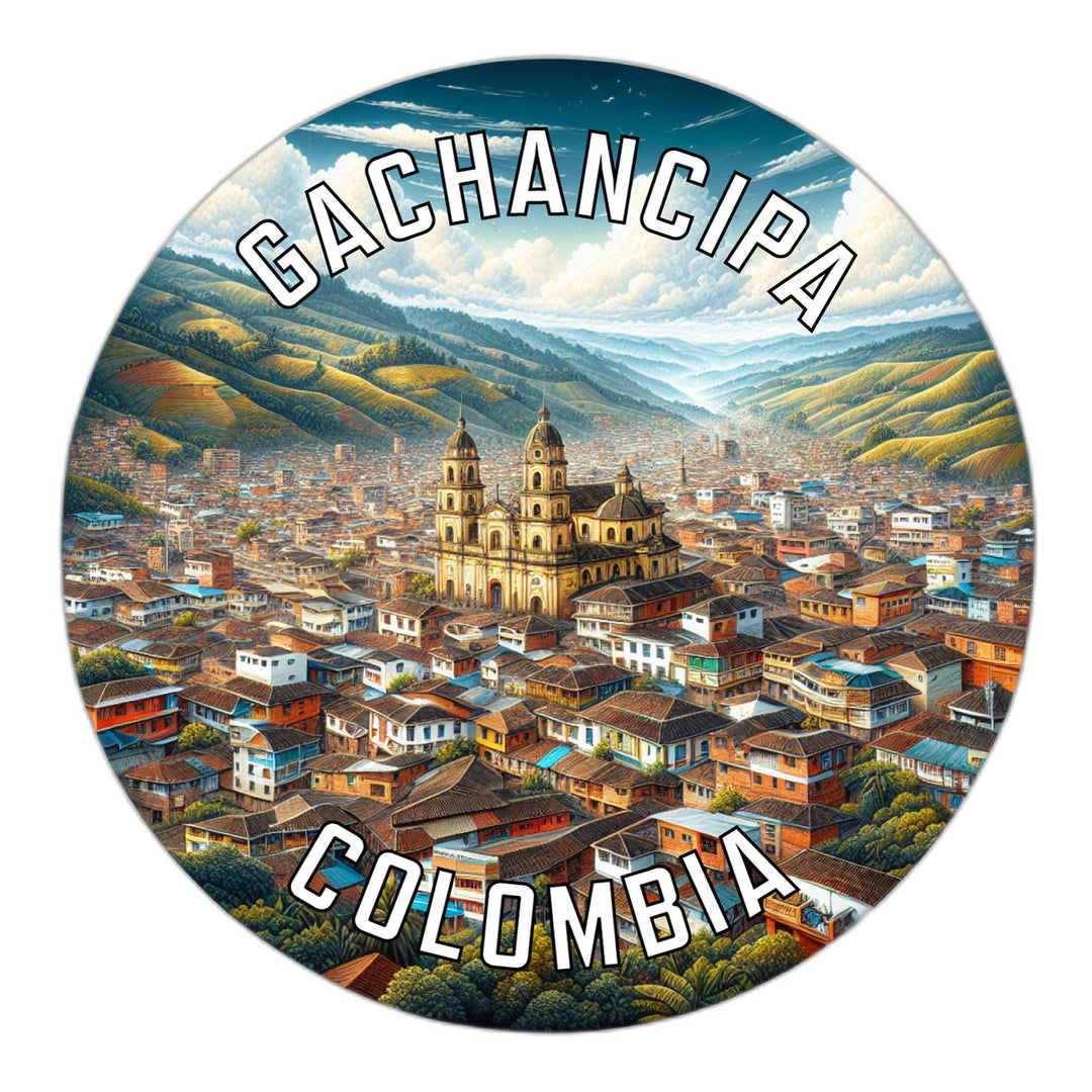 Gachancipa Colombia Souvenir Die Cut Flat Magnet Image 1