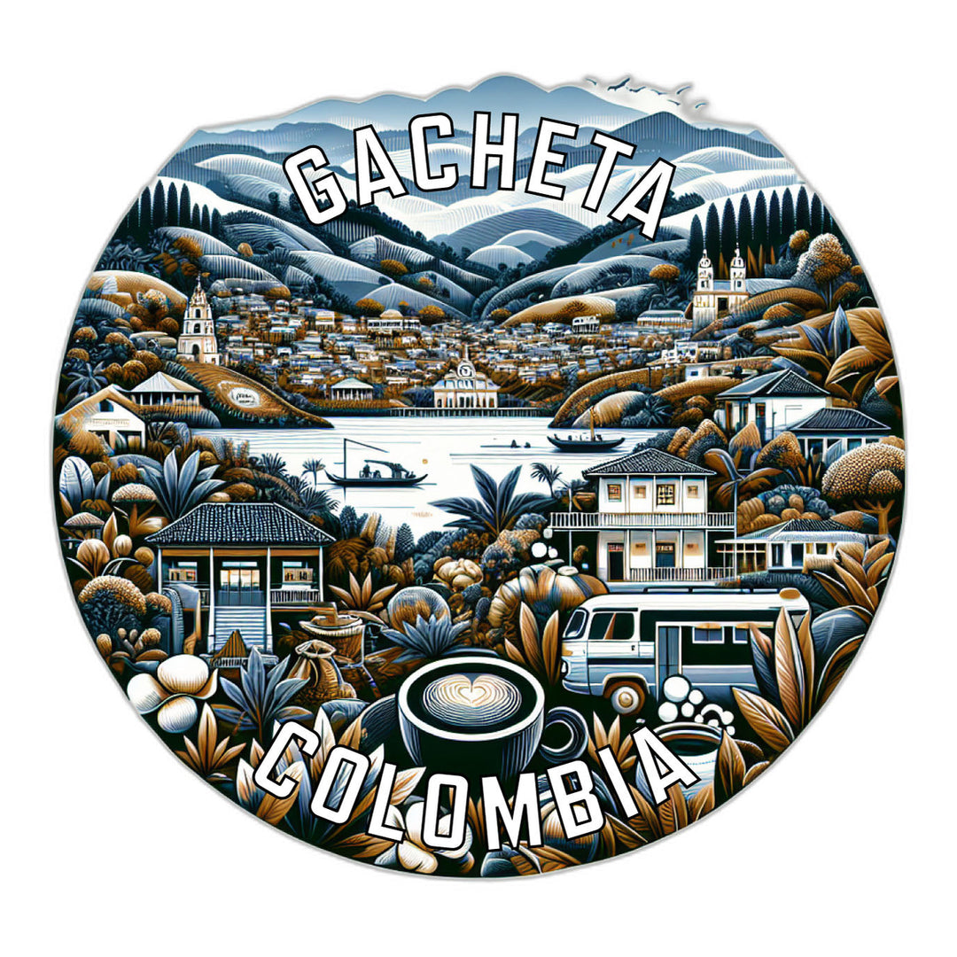 Gacheta Colombia Souvenir Die Cut Flat Magnet Image 1