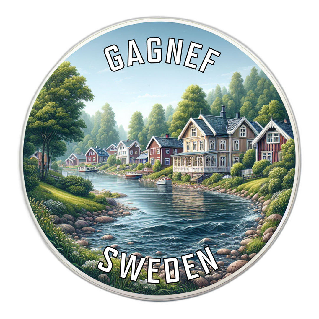 Gagnef Sweden Souvenir Die Cut Flat Magnet Image 1