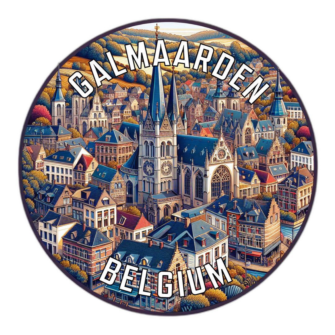 Galmaarden Belgium Souvenir Die Cut Flat Magnet Image 1