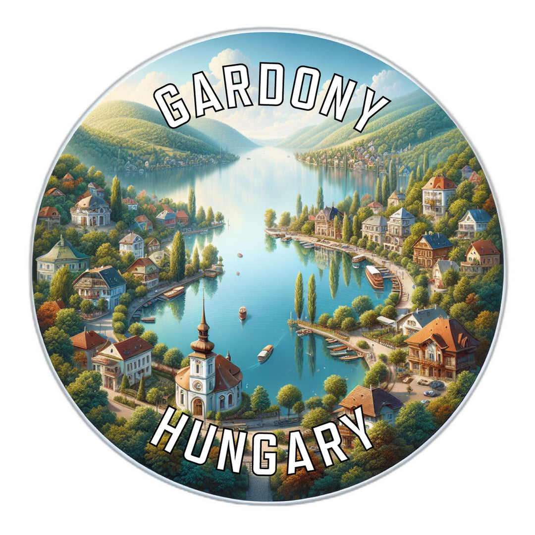 Gardony Hungary Souvenir Die Cut Flat Magnet Image 1