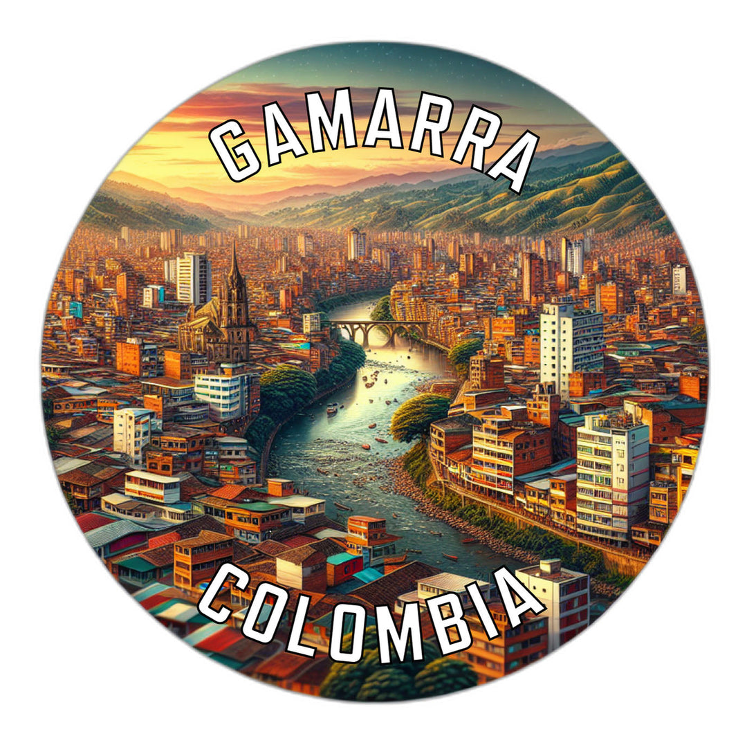 Gamarra Colombia Souvenir Die Cut Flat Magnet Image 1