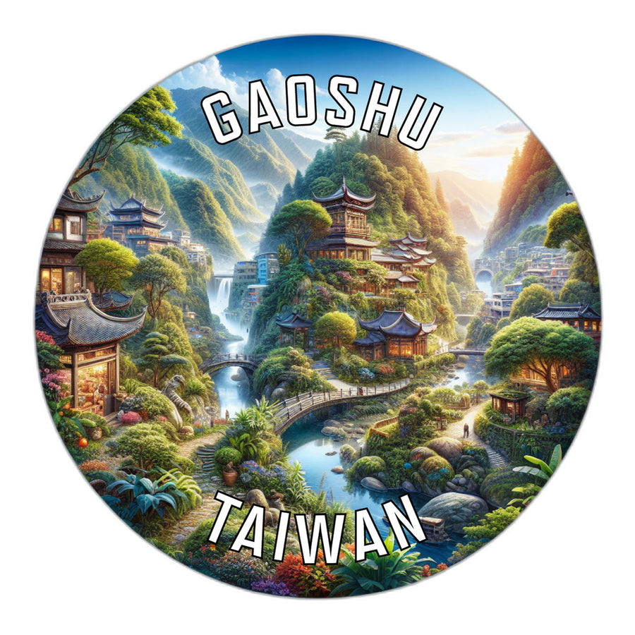 Gaoshu Taiwan Souvenir Die Cut Flat Magnet Image 1