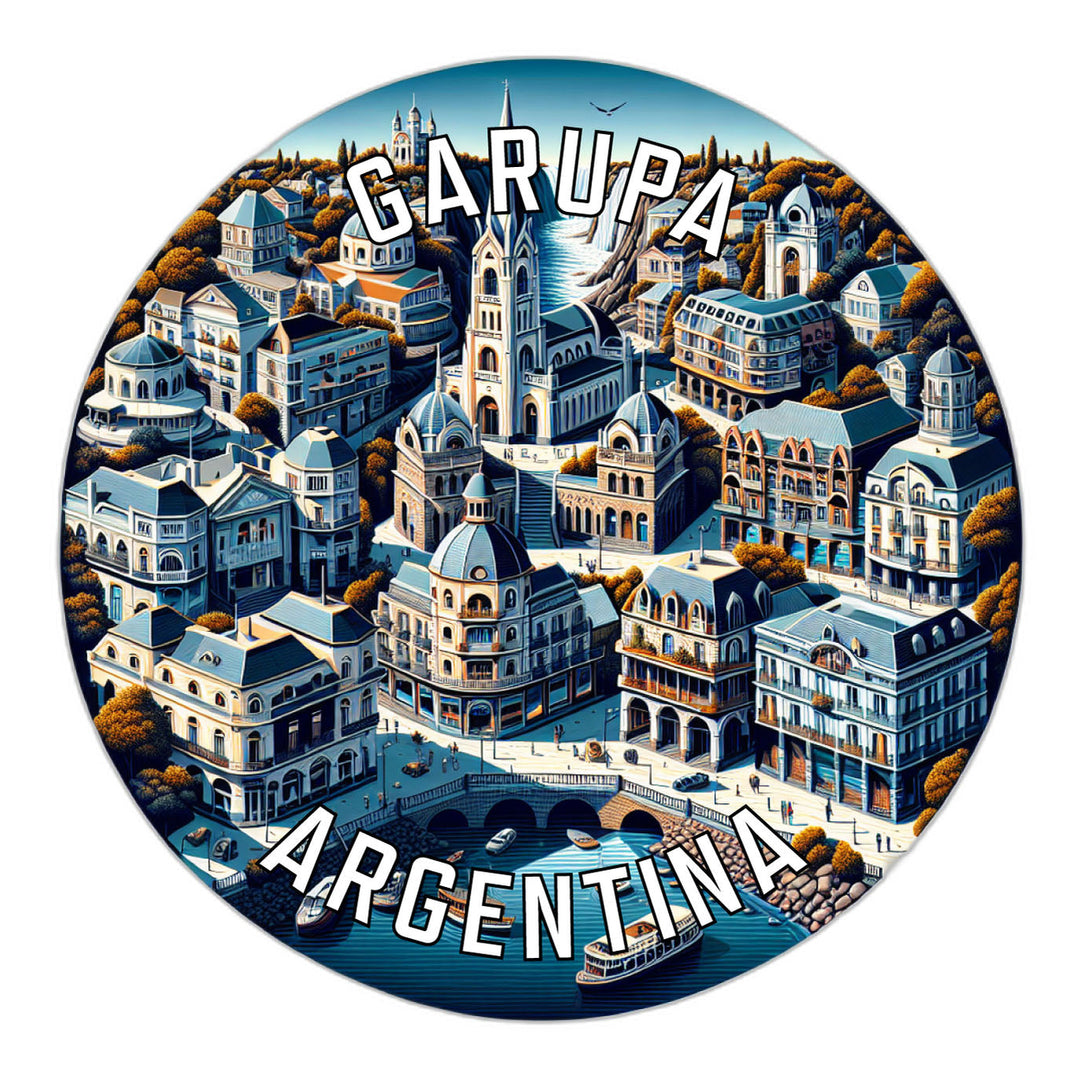 Garupa Argentina Souvenir Die Cut Flat Magnet Image 1