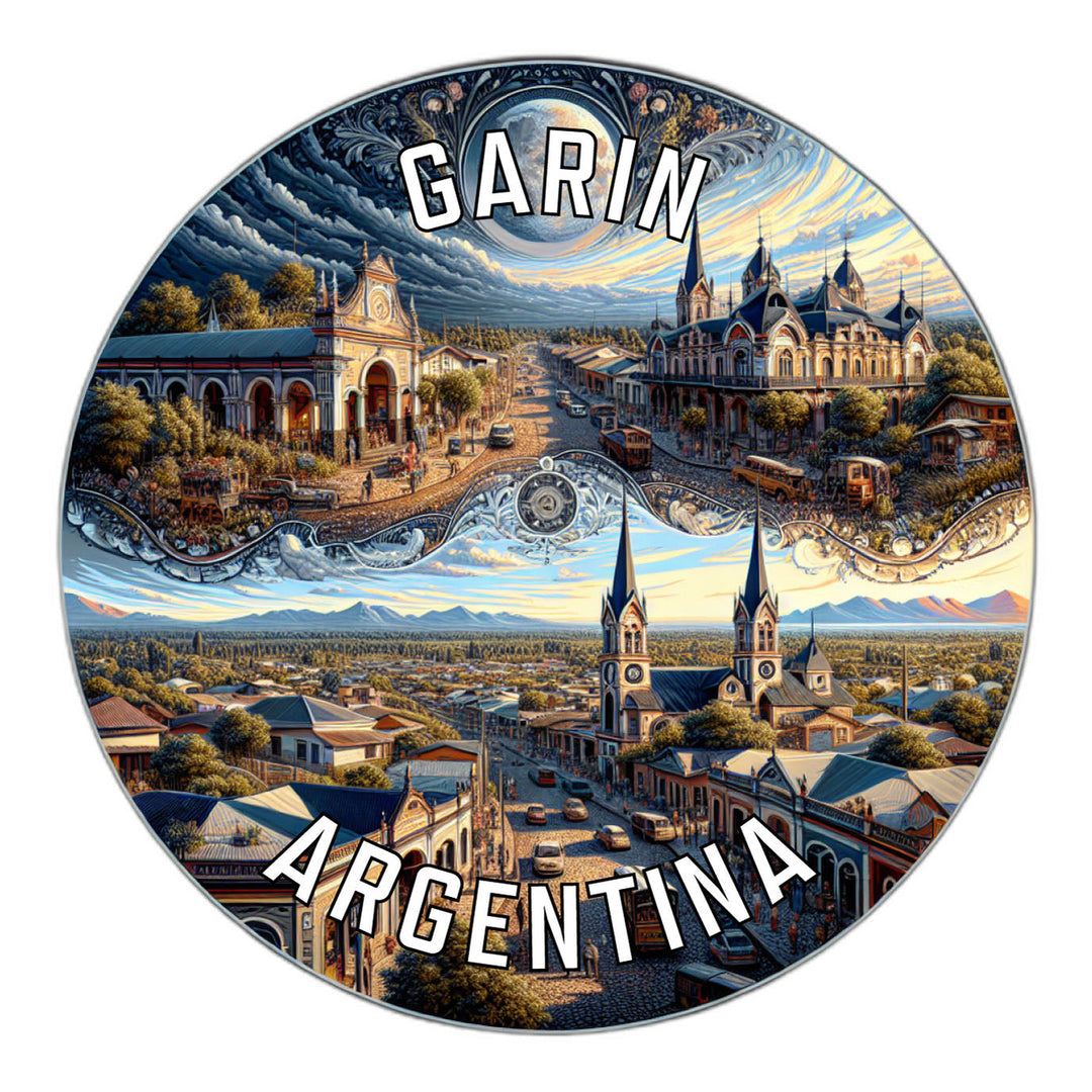 Garin Argentina Souvenir Die Cut Flat Magnet Image 1