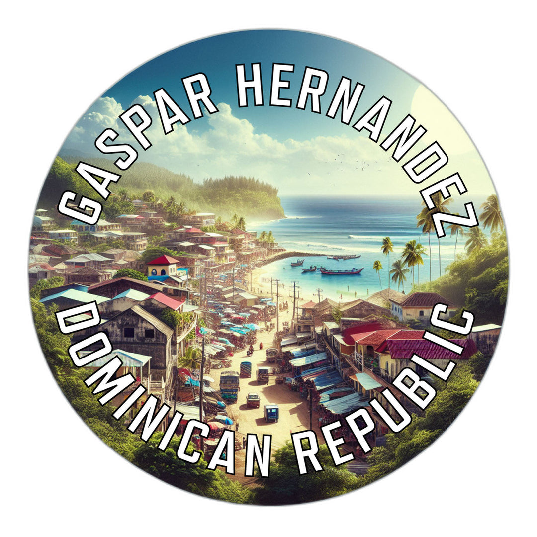 Gaspar Hernandez Dominican Republic Souvenir Die Cut Flat Magnet Image 1