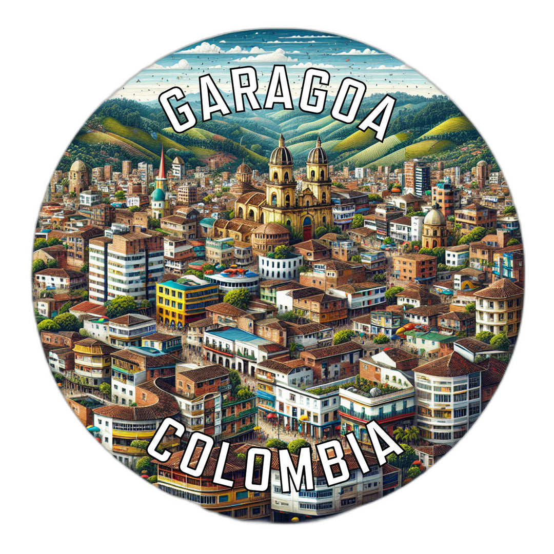 Garagoa Colombia Souvenir Die Cut Flat Magnet Image 1