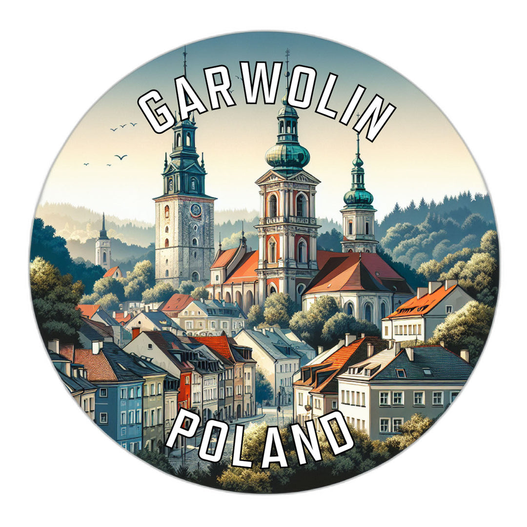 Garwolin Poland Souvenir Die Cut Flat Magnet Image 1