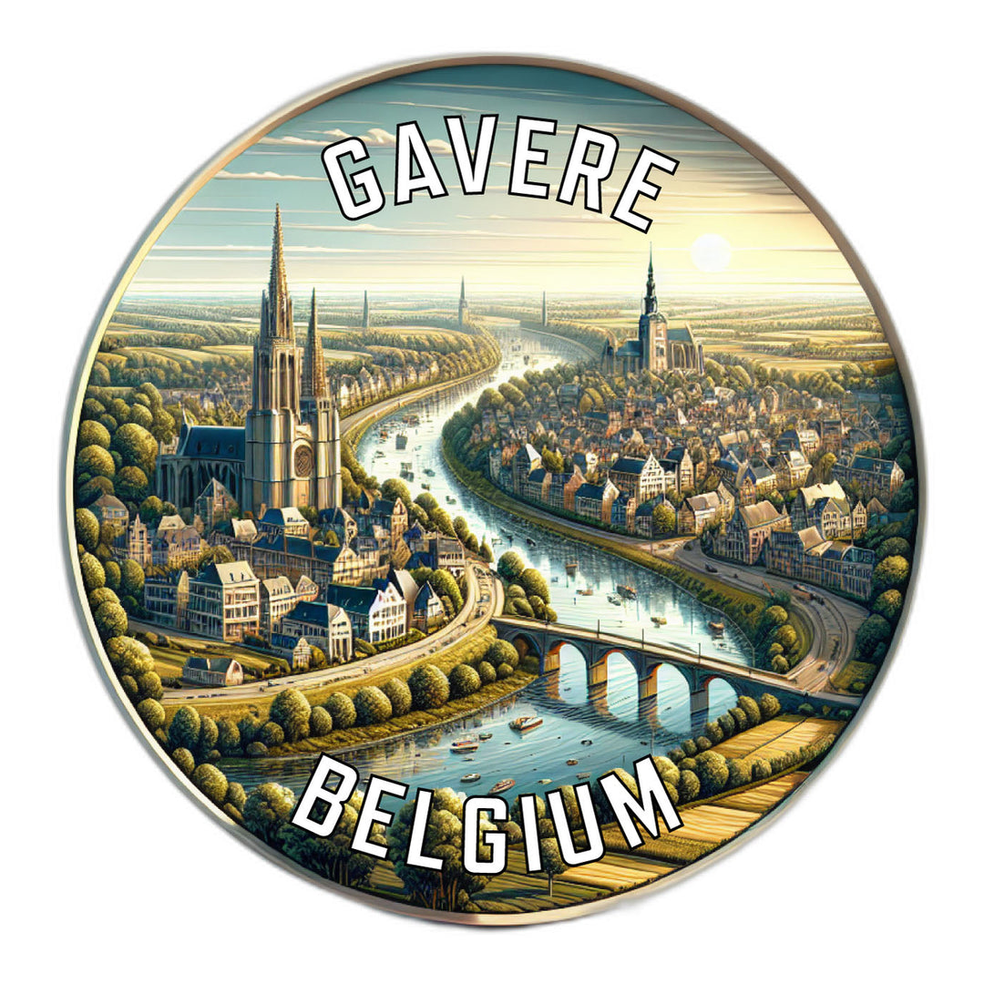 Gavere Belgium Souvenir Die Cut Flat Magnet Image 1