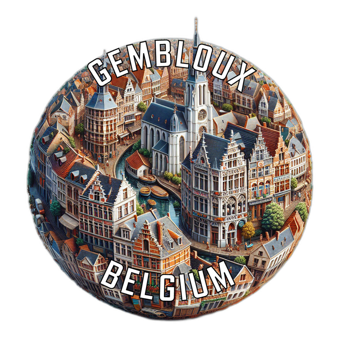 Gembloux Belgium Souvenir Die Cut Flat Magnet Image 1