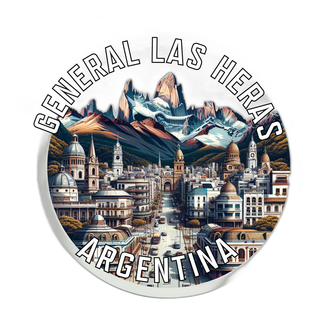 General Las Heras Argentina Souvenir Die Cut Flat Magnet Image 1