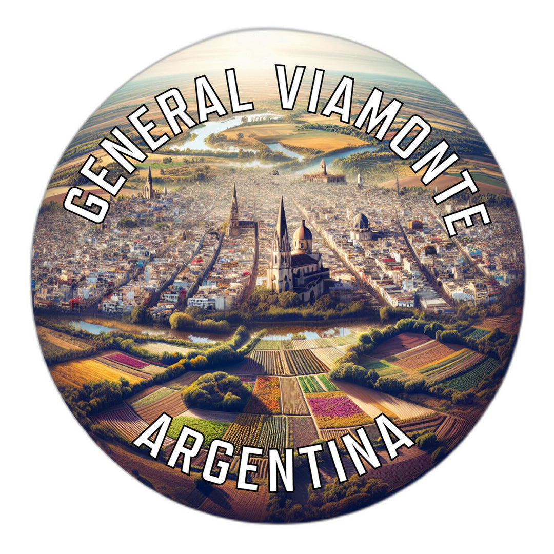 General Viamonte Argentina Souvenir Die Cut Flat Magnet Image 1