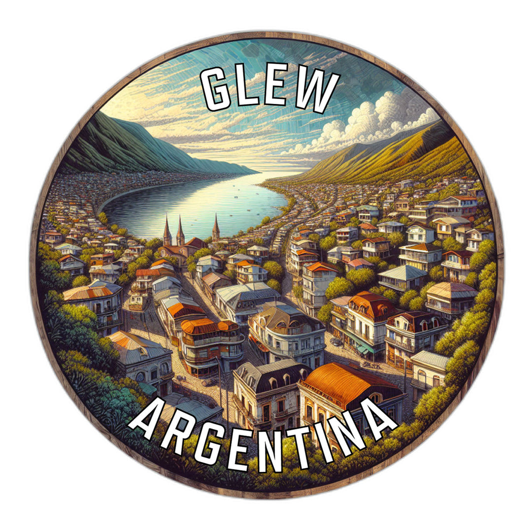 Glew Argentina Souvenir Die Cut Flat Magnet Image 1