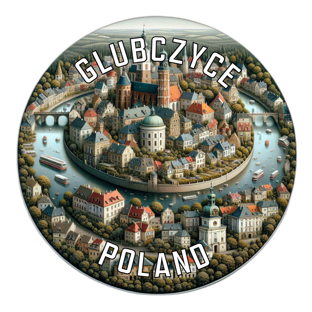 Glubczyce Poland Souvenir Die Cut Flat Magnet Image 1