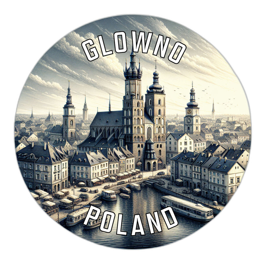 Glowno Poland Souvenir Die Cut Flat Magnet Image 1