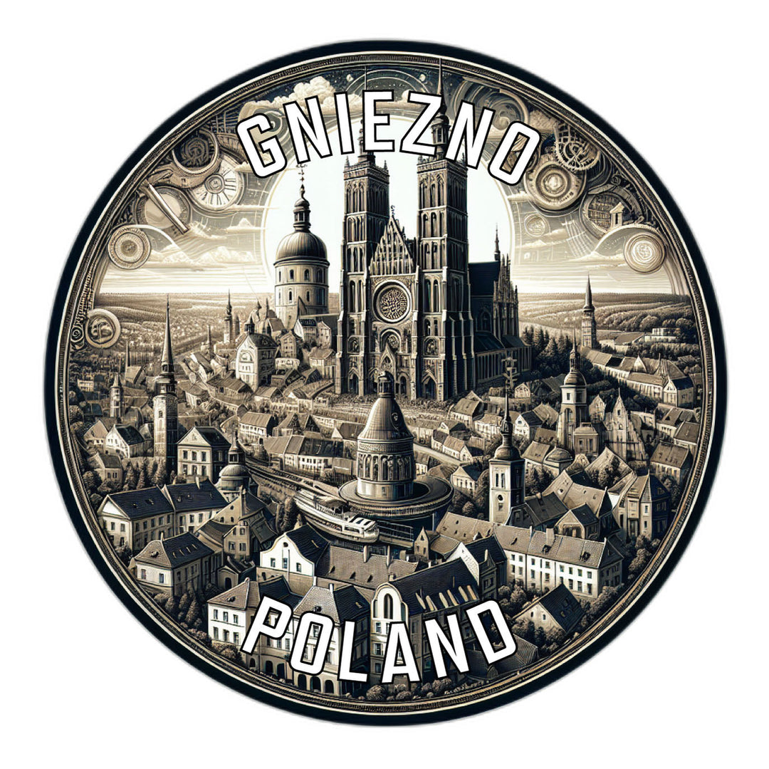 Gniezno Poland Souvenir Die Cut Flat Magnet Image 1