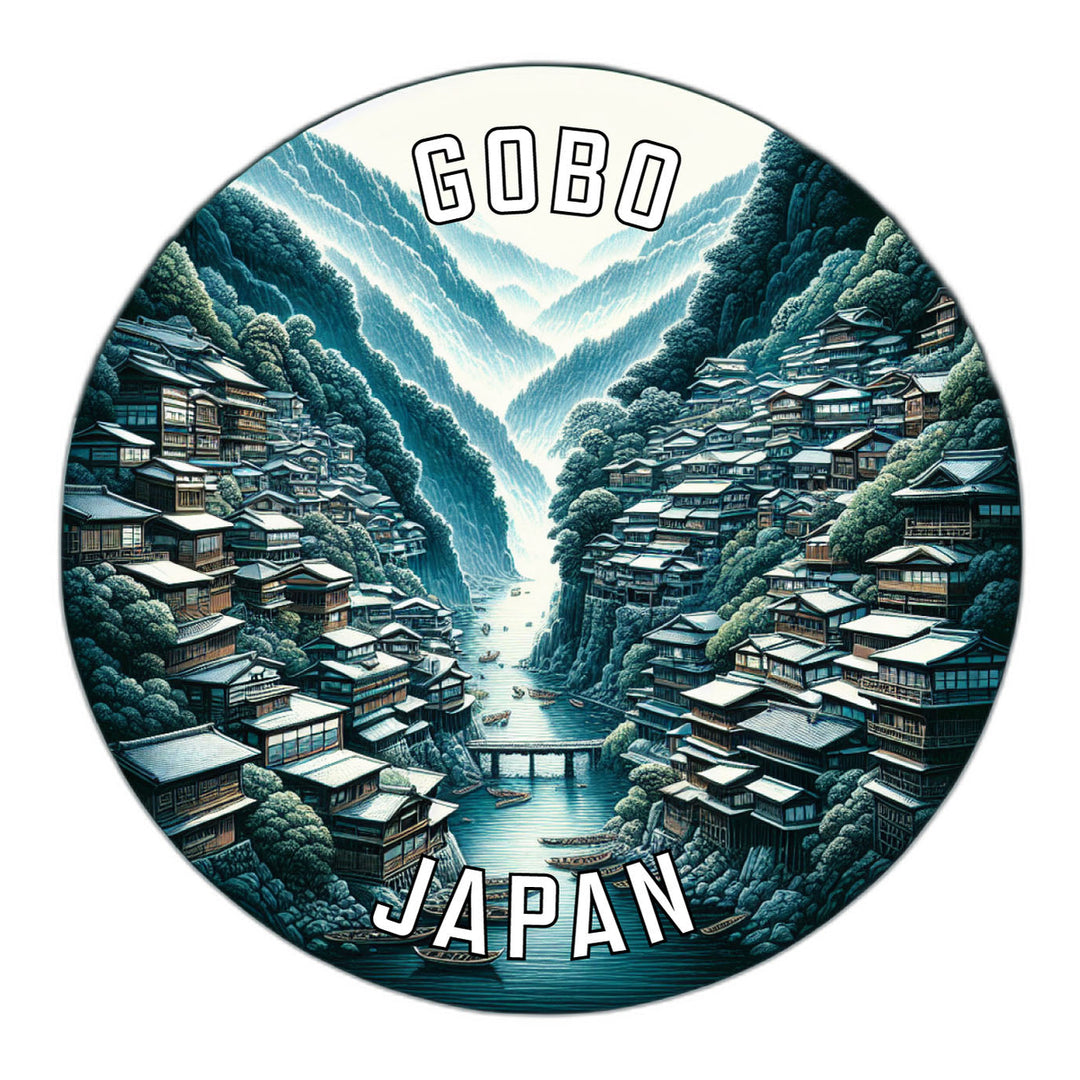 Gobo Japan Souvenir Die Cut Flat Magnet Image 1