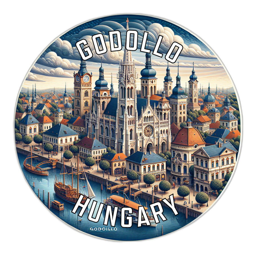 Godollo Hungary Souvenir Die Cut Flat Magnet Image 1